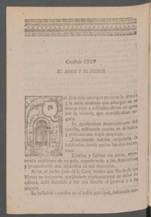 Capítulo CXXV - El amor y el deber