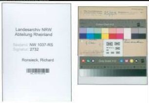 Entnazifizierung Richard Ronsieck , geb. 25.06.1889 (Verw.Direktor)