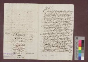 Die badische Landesadministration kauft von der Witwe Hans Michel Baslers 1 1/2 Jauchert Wald um 25 Pfund Basler Währung.