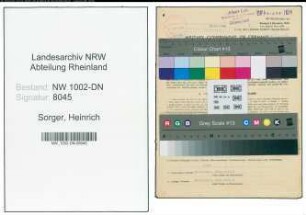 Entnazifizierung Heinrich Sorger, geb. 14.08.1898 (Direktor)