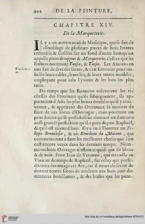 Chapitre XIV: De la marqueterie
