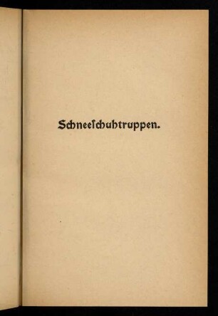 75-78, Schneeschuhtruppen