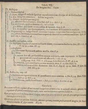 Tabula VII. De Imagine Dei.