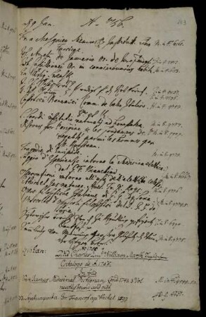 [Per Post übersandt.] - Aus Charles und William Marsh Englischen Catalogo de A. 1755.