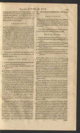 Decisio CVIII.