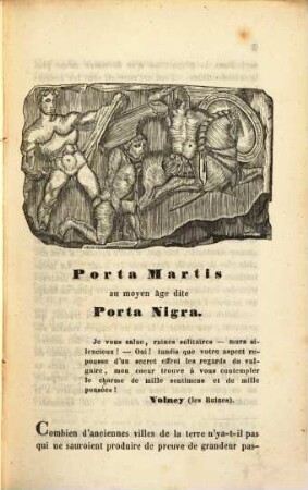 Recherches sur les Antiquités Romaines dans la Vallée de la Moselle de Trèves