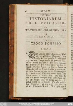 Iustini Historiarum Philippicarum Et Totius Mundi Originum Et Terrae Situs Ex Trogo Pompeio
