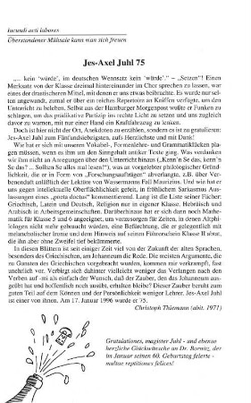 Jes-Axel Juhl 75