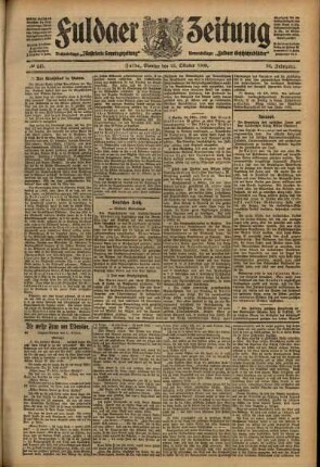 Ausgabe vom Montag, den 25. Oktober 1909.