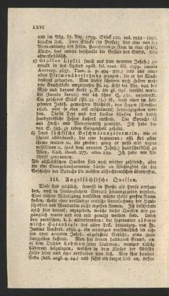 III. Angelsächsische Quellen.