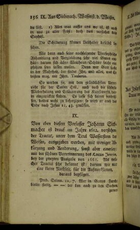 IX. [Ebendesselben Wasserstein der Weisen.]