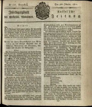 No. 126, Dienstag den 9ten Oktober 1810
