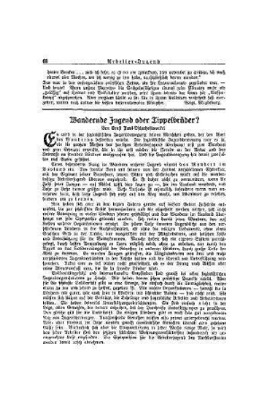 Wandernde Jugend oder Tippelbrüder?