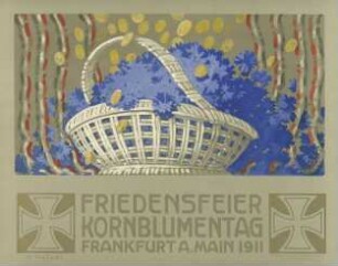 Friedensfeier Kornblumentag Frankfurt a. Main 1911