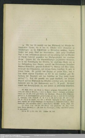 I. [Luthers Disputation mit Johann Eck in Leipzig]