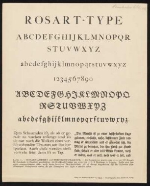 Taf. 11. Rosart-Antiqua und Breitkopf-Fraktur