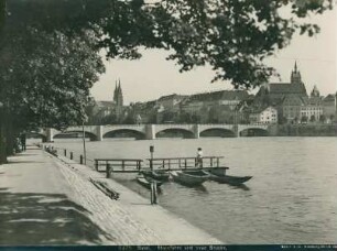 Rheinbrücken Basel, Schweiz, 1904