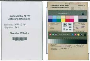 Entnazifizierung Wilhelm Gaestlin , geb. 00.00.0000 (Werkmeister)