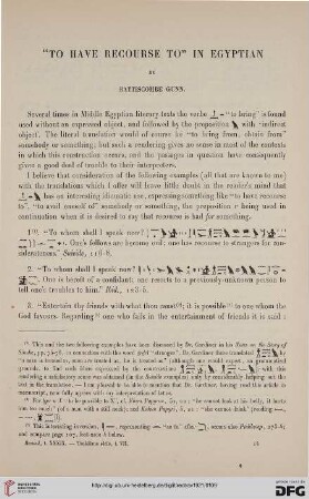 39: "To have recourse to" in egyptian