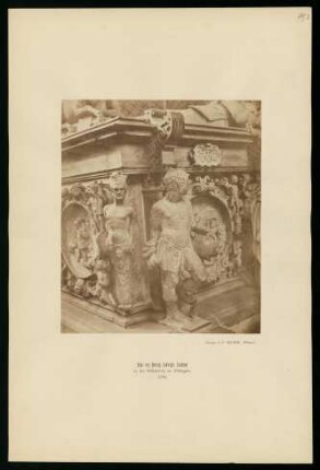 3, Ecke von Herzog Ludwig's Denkmal in der Stiftskirche zu Tübingen. 1583.