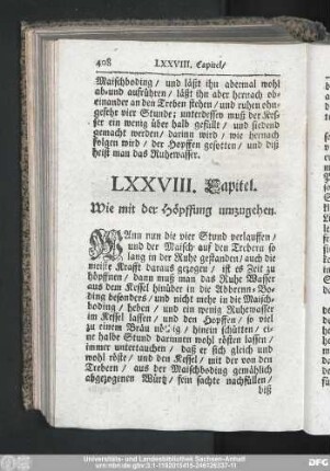 LXXVIII. Capitel. Wie mit der Höpffung umzugehen.