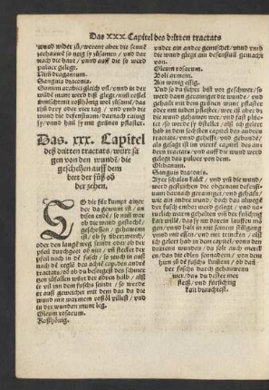 Das. xxx. Capitel deß dritten tractats/ würt sagen von den wunden/ die geschehen auff dem bret der füß oder der zehen.