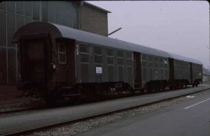 AW Stuttgart Bad Cannstatt Dienstpersonenzug B4yg-Wagen
