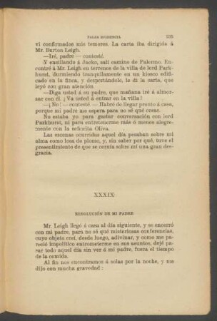 XXXIX - Resolución de mi padre