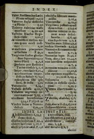 Index Latinitatis.