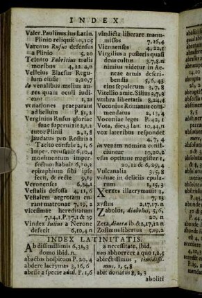 Index Latinitatis.