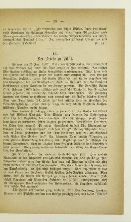 13. Der Friede zu Tilsit
