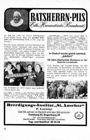 In Osdorf wurde gleich zweimal "jubiliert"