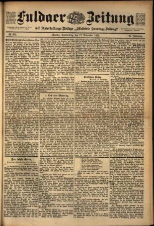 Ausgabe vom Donnerstag, den 17. November 1898.