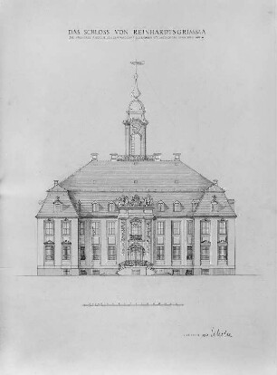 Schloss in Reinhardtsgrimma: Vorderfront