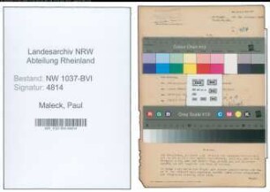 Entnazifizierung Paul Maleck , geb. 08.04.1898 (Kaufmann)