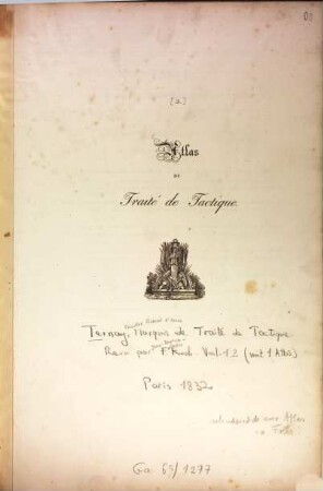 Atlas du Traité de Tactique, 0