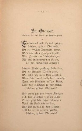 Der Oberwald.