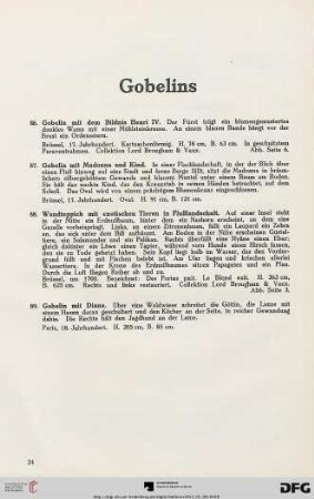 Gobelins (Nr. 86-89)