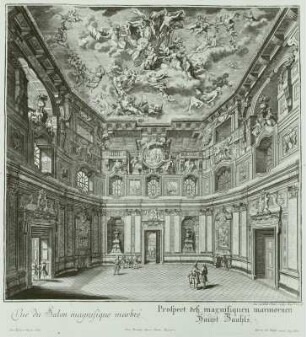 Prospekt des Marmorsaals im Belvedere Wien