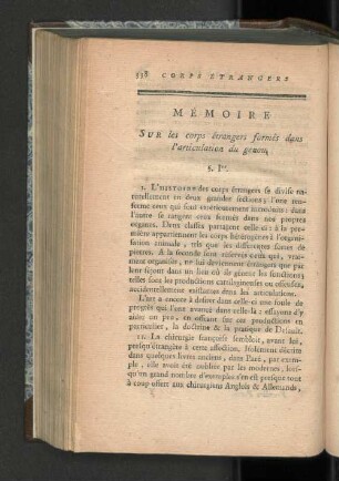 Mémoire sur les corps étrangers formés dans l'articulation du genou.