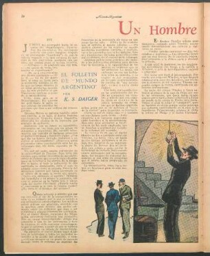 Un hombre en el sendero : El folletín de "Mundo Argentino"