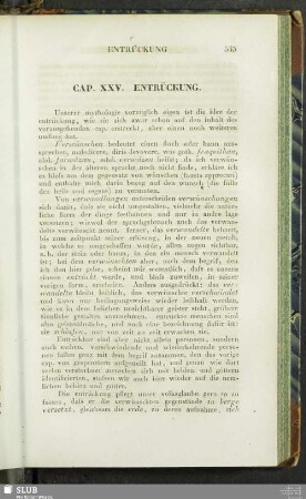 Cap. XXV. Entrückung