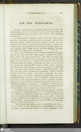 Cap. XXV. Entrückung