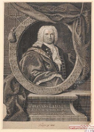 Johann Leisner, Kaufmann in Nürnberg; geb. 8. Dezember 1701
