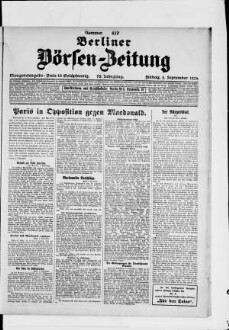 Berliner Börsen-Zeitung, Morgenausgabe