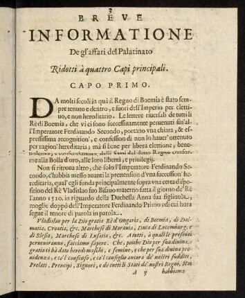 3-17, Capo primo