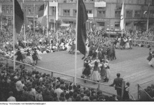 Görlitz, Radrennen Internationale Friedensfahrt, Kulturveranstaltung anlässlich der Friedensfahrt, 4. Mai 1952