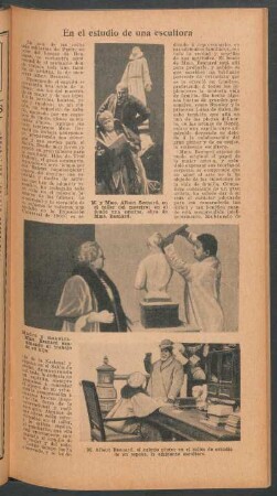 En el estudio de una escultora