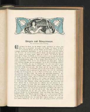 Singen und Sängerinnen