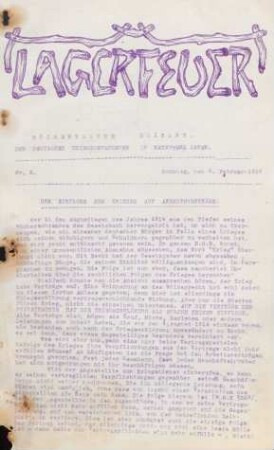 Nr. 2. Sonntag, den 6. Februar 1916